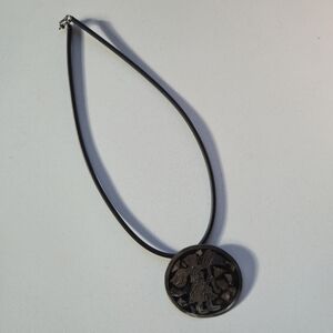 Sterling Aztec Mayan Necklace